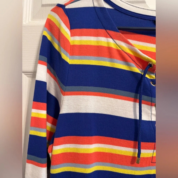 BRAND NEW Lauren Ralph Lauren's slim-fitting  midi dress size XL blue coral NWT - Picture 6 of 15